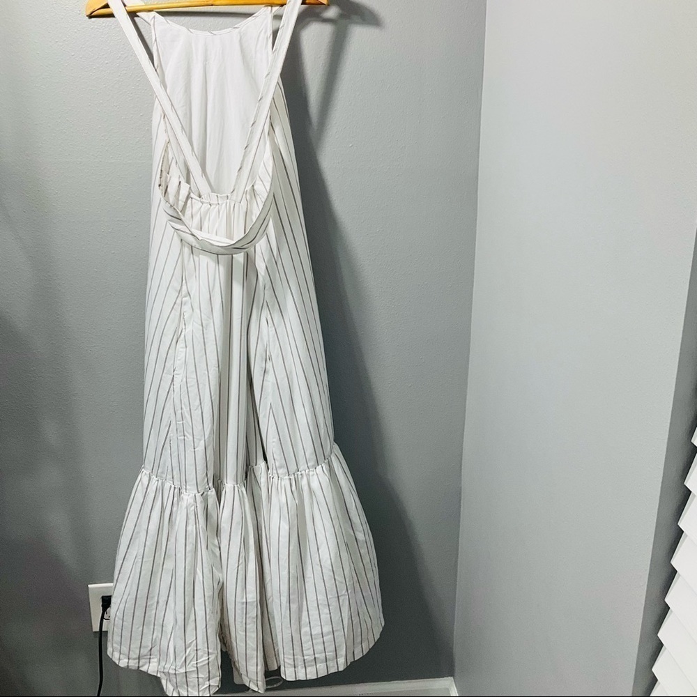 3.1 Phillip Lim Striped Tent Dress size 10 white with light brown strips D130 - Picture 9 of 14